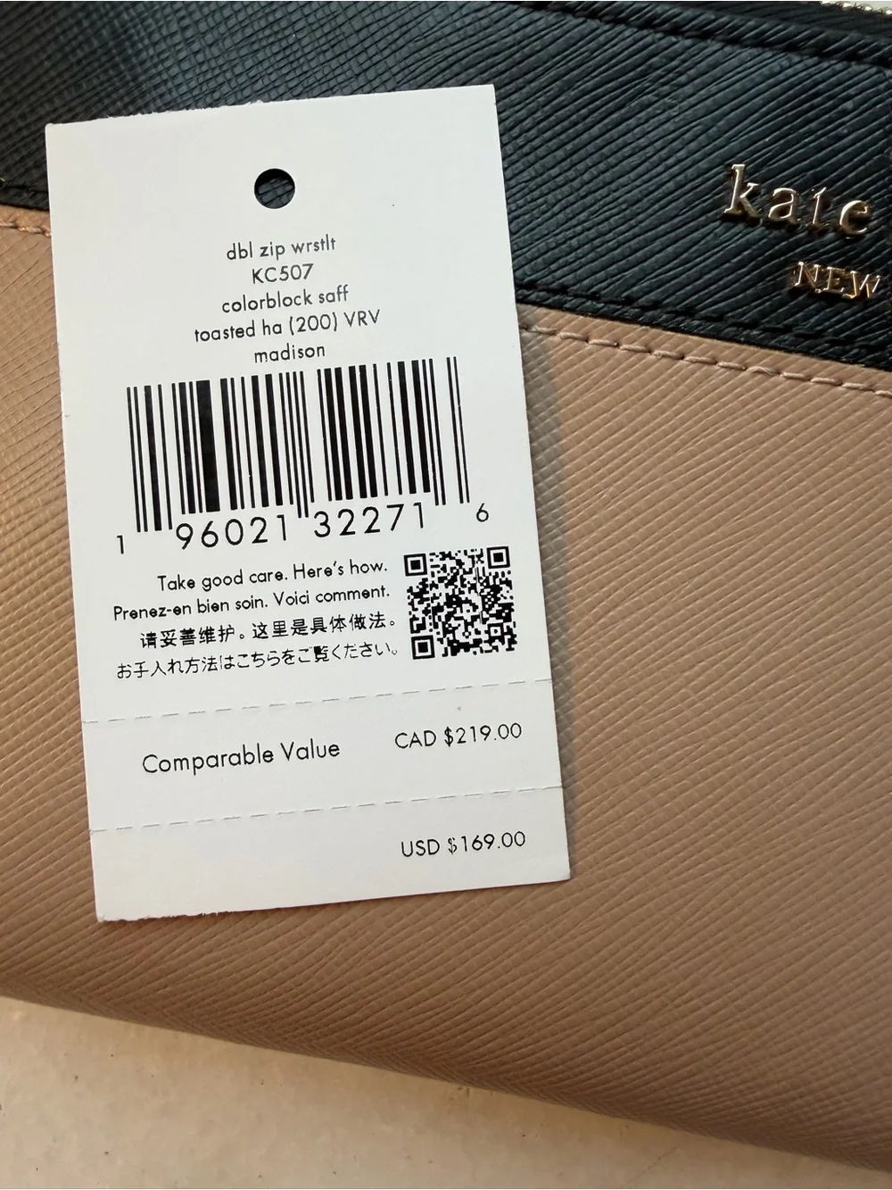 Kate Spade Madison Double Zip Wristlet Wallet